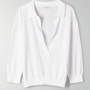 Babaton Kenny open polo sweater size small